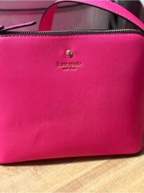 kate spade Bright Pink Saffiano Crossbody Bag
